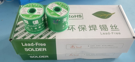 Draad ECO van het Sn99.3Cu0.71000g de Loodvrije Zilveren In water oplosbare 0,3 Mm Soldeersel